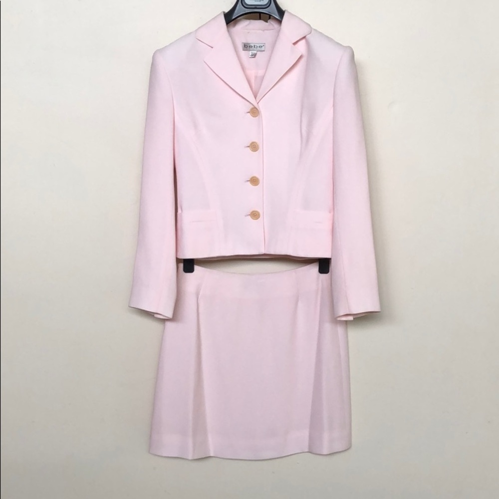 Vintage Bebe pale pink suit